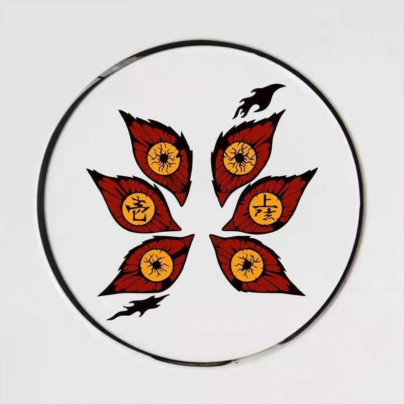 Kokushibo Upper Moon One Classic Six-Eyes Pattern Anime-Style Car Sticker