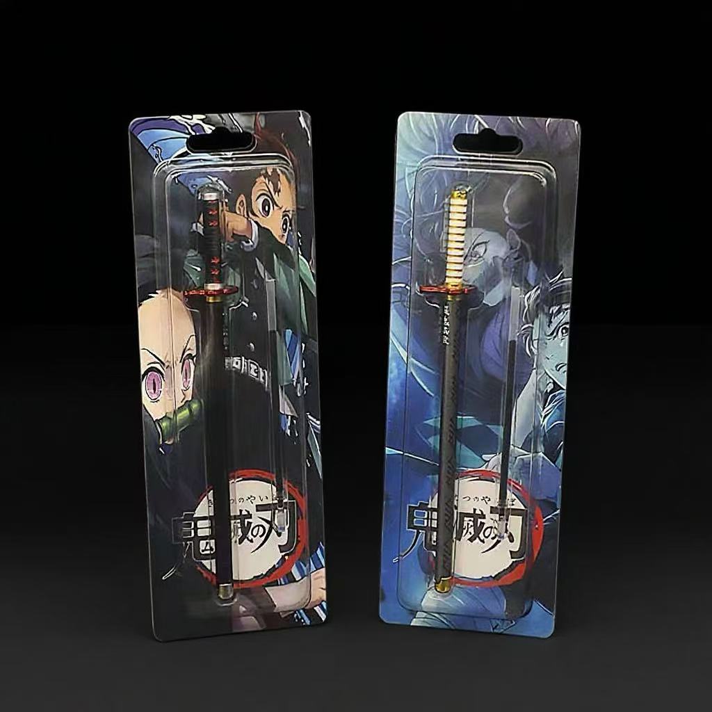 Kamado Tanjirou & Multi-Anime Characters Nichirin Sword - Shaped Zinc Alloy Pens