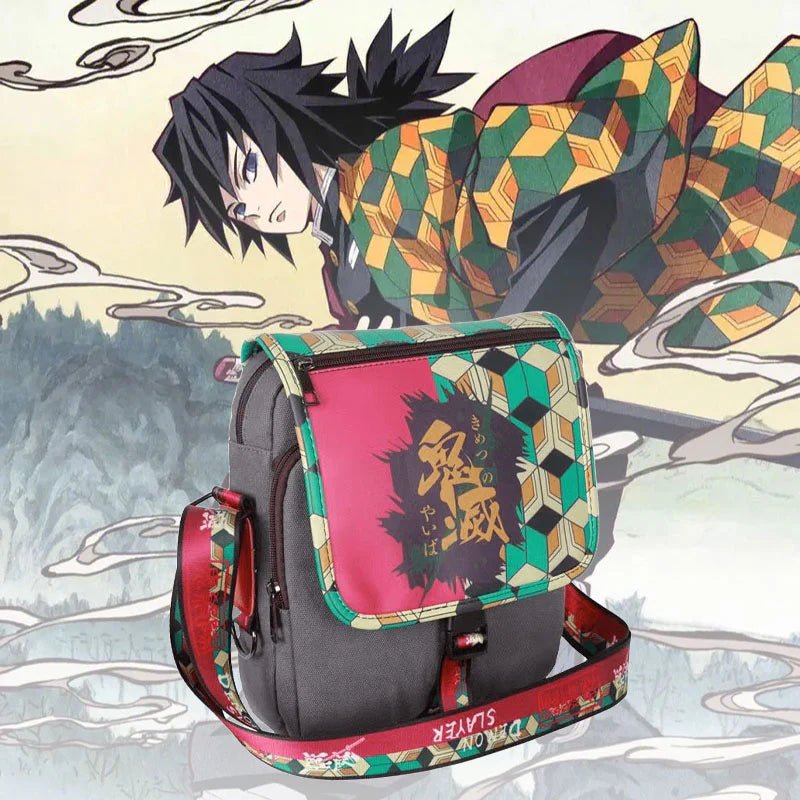 Tanjiro/Nezuko/Zenitsu/Giyuu Anime Element Mini Crossbody Bag Student Sling Bag Spacious Capacity