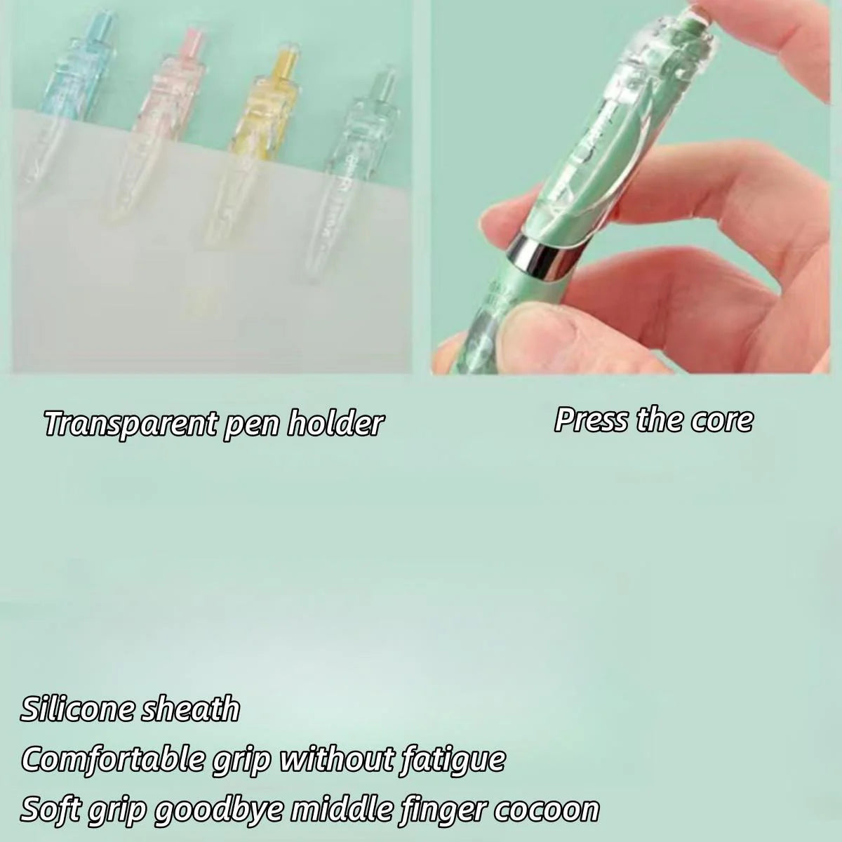 Tanjiro, Nezuko, Zenitsu & Inosuke Anime Stationery Set Gift Bag: Including Gel Pens, Pen Pouch, Notebook and Anime Poster