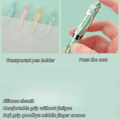 Tanjiro, Nezuko, Zenitsu & Inosuke Anime Stationery Set Gift Bag: Including Gel Pens, Pen Pouch, Notebook and Anime Poster