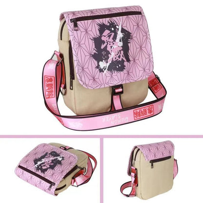 Tanjiro/Nezuko/Zenitsu/Giyuu Anime Element Mini Crossbody Bag Student Sling Bag Spacious Capacity