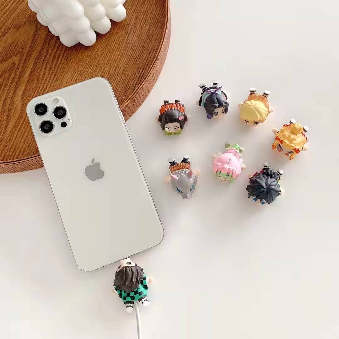 Tanjirou/Nezuko/Zenitsu/Inosuke & More Anime Character Modeling Charging Cable Protector