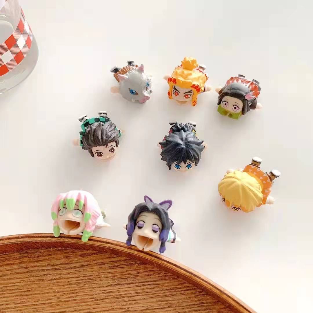 Tanjirou/Nezuko/Zenitsu/Inosuke & More Anime Character Modeling Charging Cable Protector