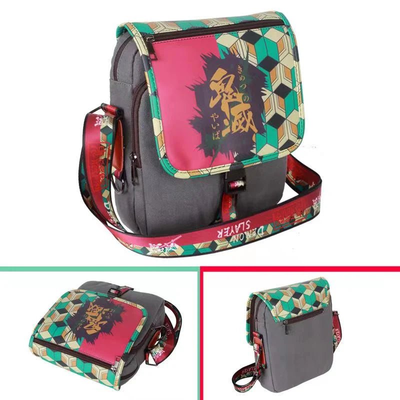 Tanjiro/Nezuko/Zenitsu/Giyuu Anime Element Mini Crossbody Bag Student Sling Bag Spacious Capacity