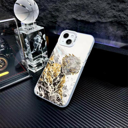 Agatsuma Zenitsu Painted Graffiti iPhone Case with Soft Edges, Hard Back & Drop Protection