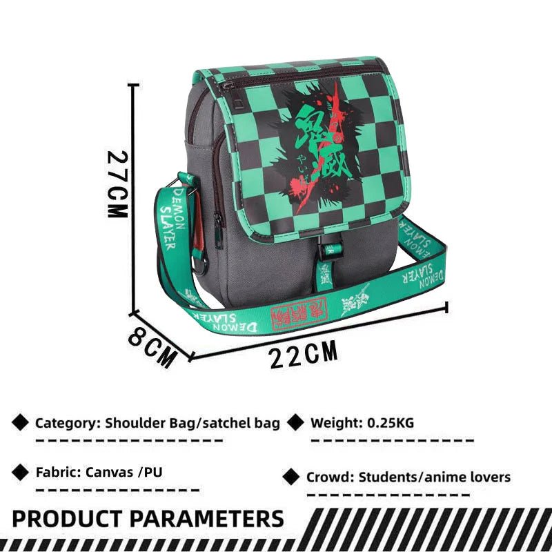 Tanjiro/Nezuko/Zenitsu/Giyuu Anime Element Mini Crossbody Bag Student Sling Bag Spacious Capacity
