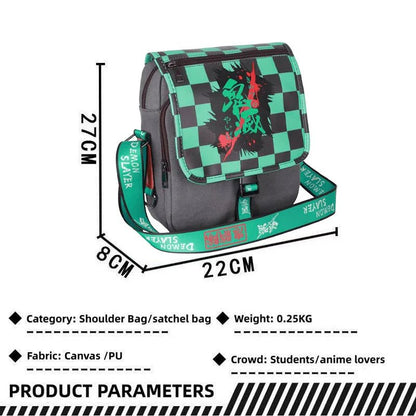 Tanjiro/Nezuko/Zenitsu/Giyuu Anime Element Mini Crossbody Bag Student Sling Bag Spacious Capacity