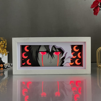 Anime theme RGB paper carving lamp, multi-color mode, remote control dimming