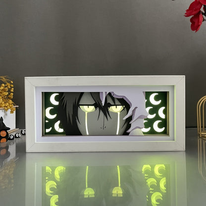 Anime theme RGB paper carving lamp, multi-color mode, remote control dimming