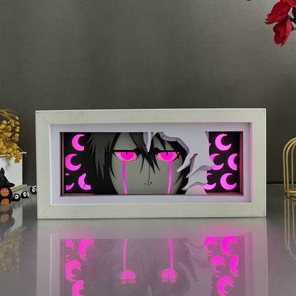 Anime theme RGB paper carving lamp, multi-color mode, remote control dimming