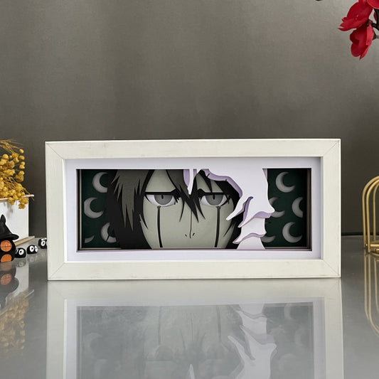 Anime theme RGB paper carving lamp, multi-color mode, remote control dimming