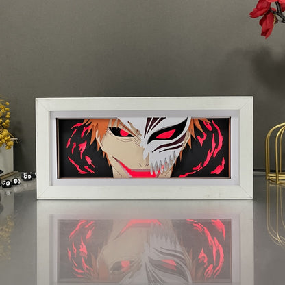 Anime theme RGB paper carving lamp, multi-color mode, remote control dimming