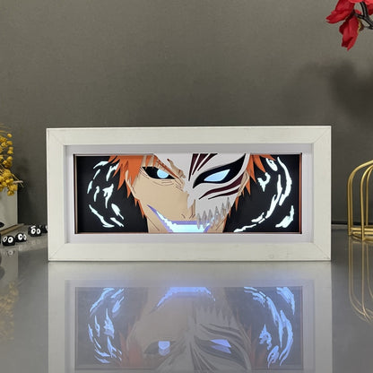 Anime theme RGB paper carving lamp, multi-color mode, remote control dimming