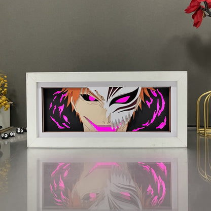 Anime theme RGB paper carving lamp, multi-color mode, remote control dimming