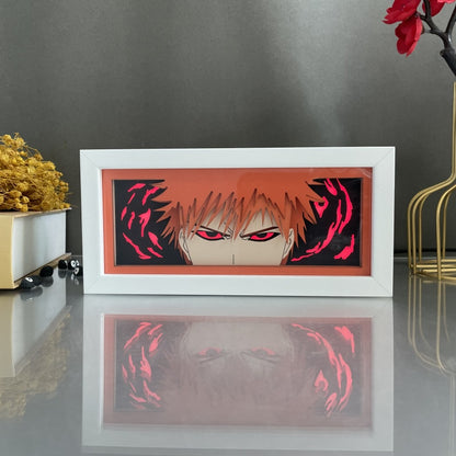 Anime theme RGB paper carving lamp, multi-color mode, remote control dimming