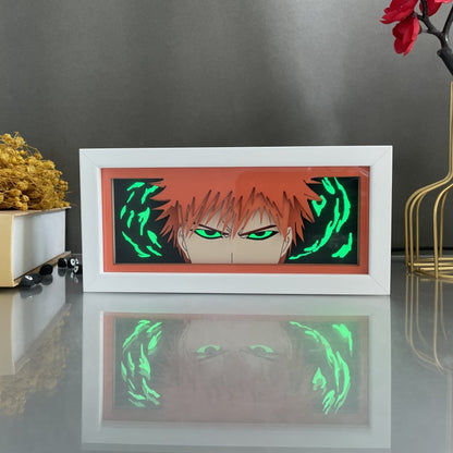 Anime theme RGB paper carving lamp, multi-color mode, remote control dimming