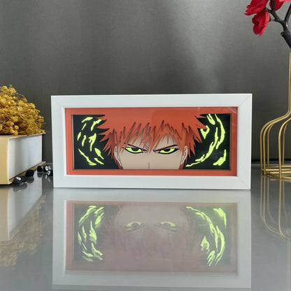 Anime theme RGB paper carving lamp, multi-color mode, remote control dimming