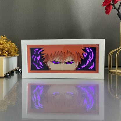 Anime theme RGB paper carving lamp, multi-color mode, remote control dimming