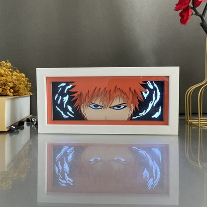 Anime theme RGB paper carving lamp, multi-color mode, remote control dimming