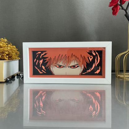 Anime theme RGB paper carving lamp, multi-color mode, remote control dimming