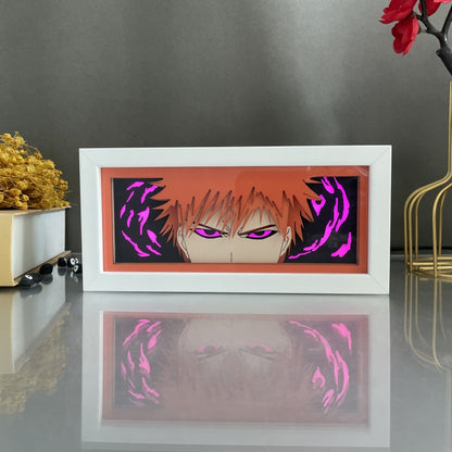 Anime theme RGB paper carving lamp, multi-color mode, remote control dimming