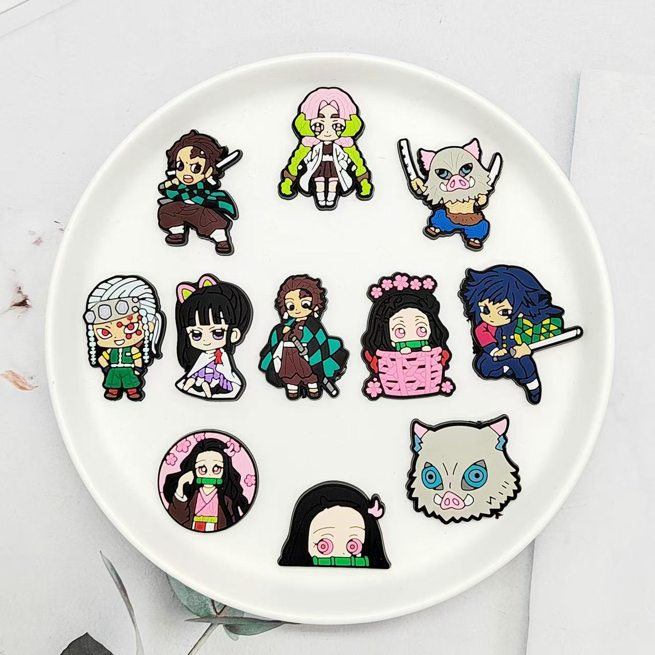 Tanjirou/Nezuko/Zenitsu/Inosuke &amp; More Anime Characters Croc Charms