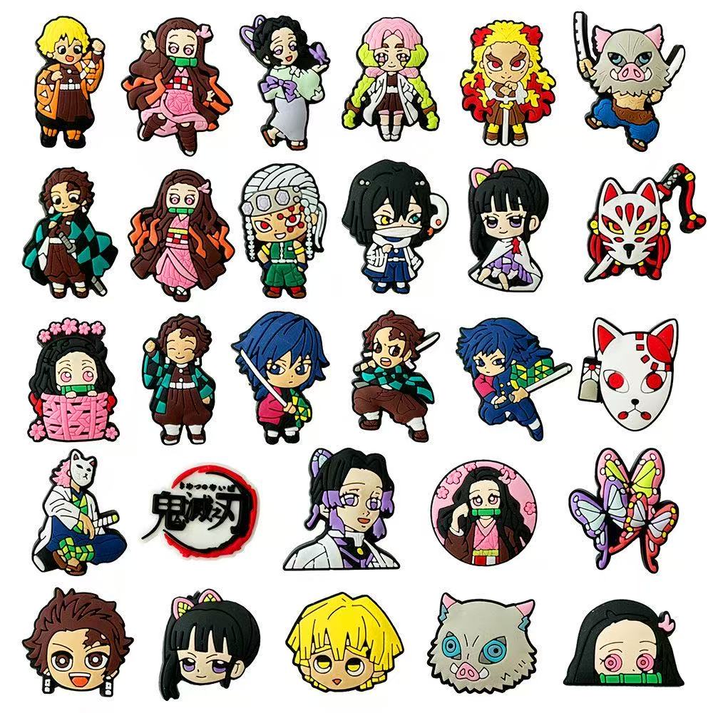 Tanjirou/Nezuko/Zenitsu/Inosuke &amp; More Anime Characters Croc Charms