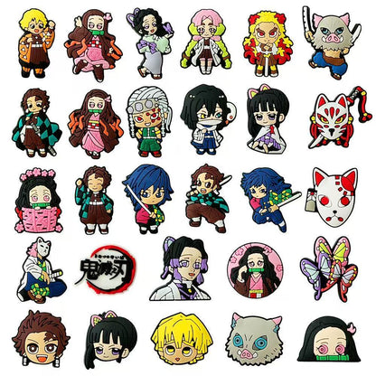 Tanjirou/Nezuko/Zenitsu/Inosuke &amp; More Anime Characters Croc Charms