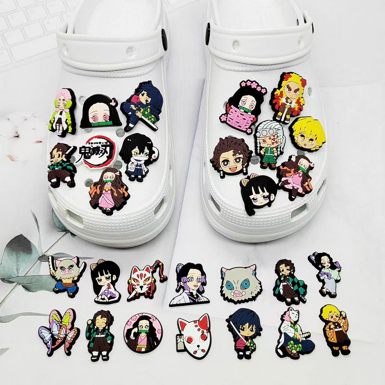 Tanjirou/Nezuko/Zenitsu/Inosuke &amp; More Anime Characters Croc Charms