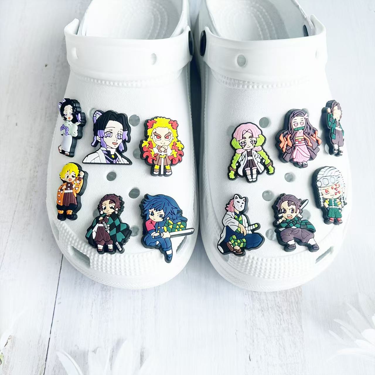 Tanjirou/Nezuko/Zenitsu/Inosuke &amp; More Anime Characters Croc Charms