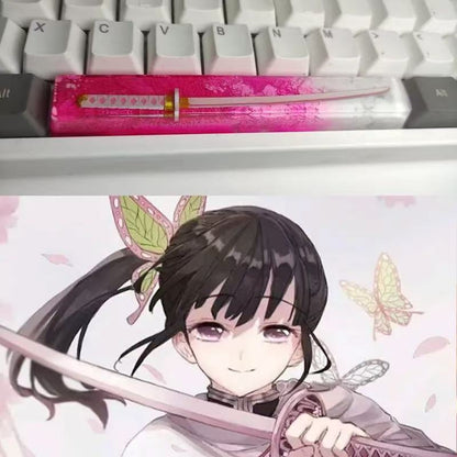 Tanjiro Kamado & More Anime Character Elements - High-Quality Mechanical Keyboard, Resin-Crafted Space Bar Keycap