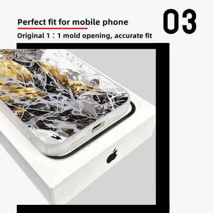 Agatsuma Zenitsu Painted Graffiti iPhone Case with Soft Edges, Hard Back & Drop Protection