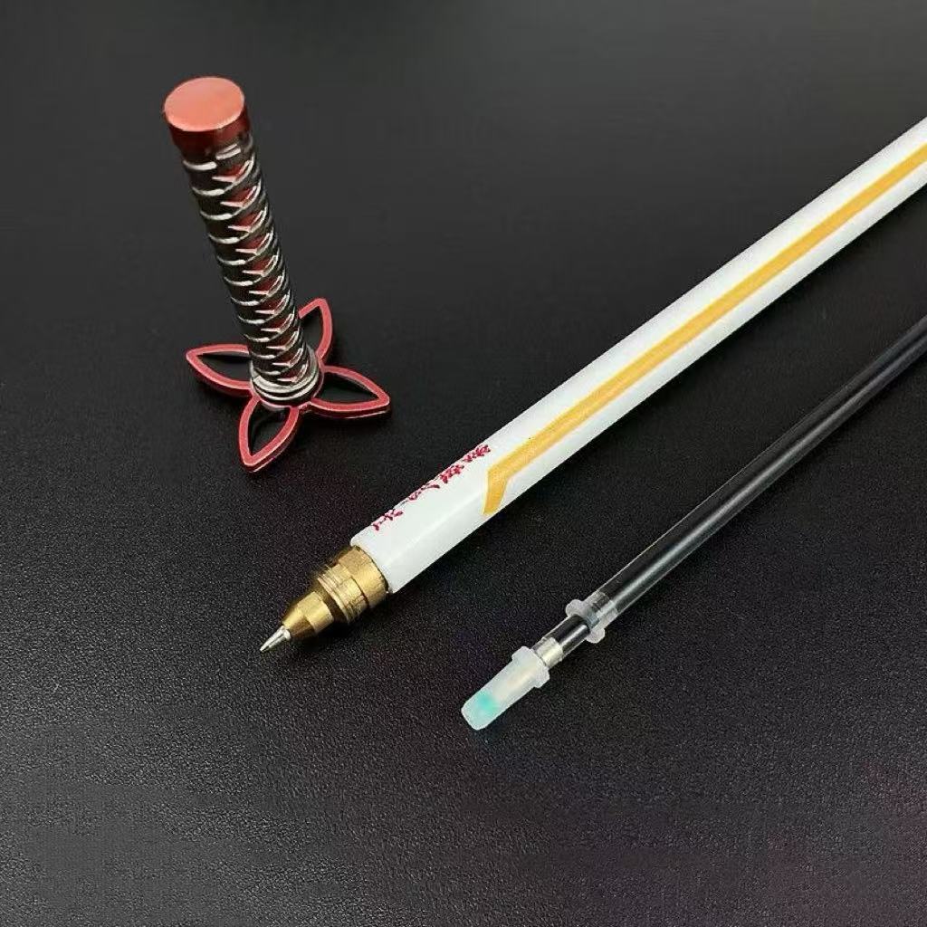 Kamado Tanjirou & Multi-Anime Characters Nichirin Sword - Shaped Zinc Alloy Pens