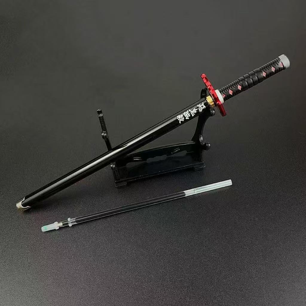 Kamado Tanjirou & Multi-Anime Characters Nichirin Sword - Shaped Zinc Alloy Pens