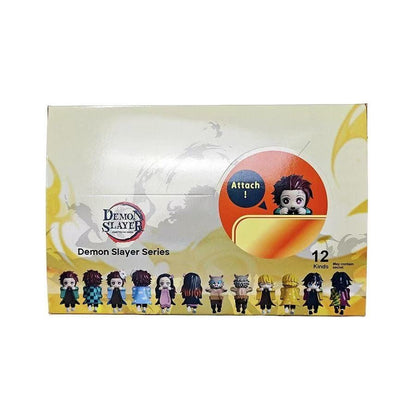 Tanjiro Kamado & Multiple Anime Characters Blind Box Figurines (Prostrate Pose) - Mobile Phone Decoration Dolls