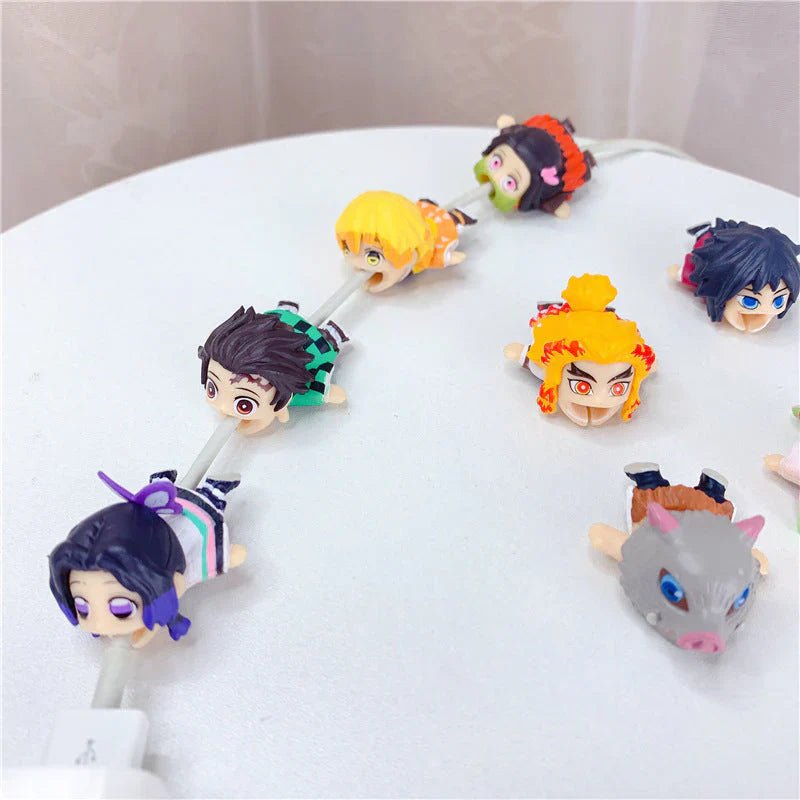 Tanjirou/Nezuko/Zenitsu/Inosuke & More Anime Character Modeling Charging Cable Protector
