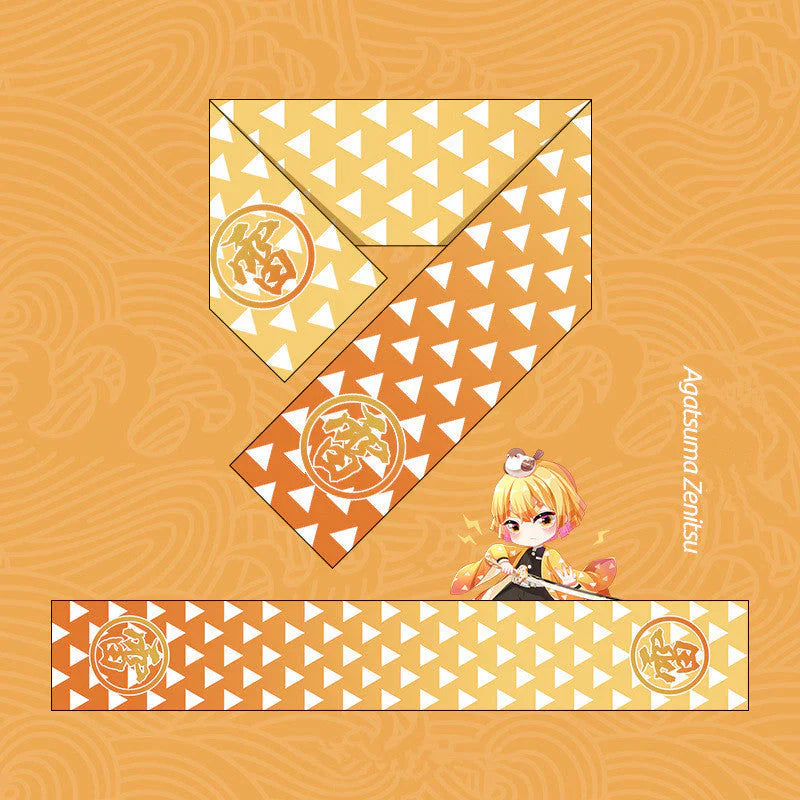 Anime-style Winter Scarf, Tanjiro, Nezuko and Other Characters Theme, Ultra-Soft Fleece Warm Scarf