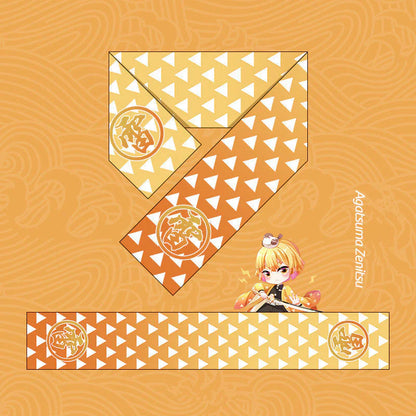 Anime-style Winter Scarf, Tanjiro, Nezuko and Other Characters Theme, Ultra-Soft Fleece Warm Scarf