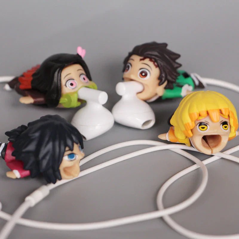 Tanjirou/Nezuko/Zenitsu/Inosuke & More Anime Character Modeling Charging Cable Protector