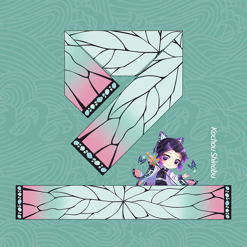 Anime-style Winter Scarf, Tanjiro, Nezuko and Other Characters Theme, Ultra-Soft Fleece Warm Scarf