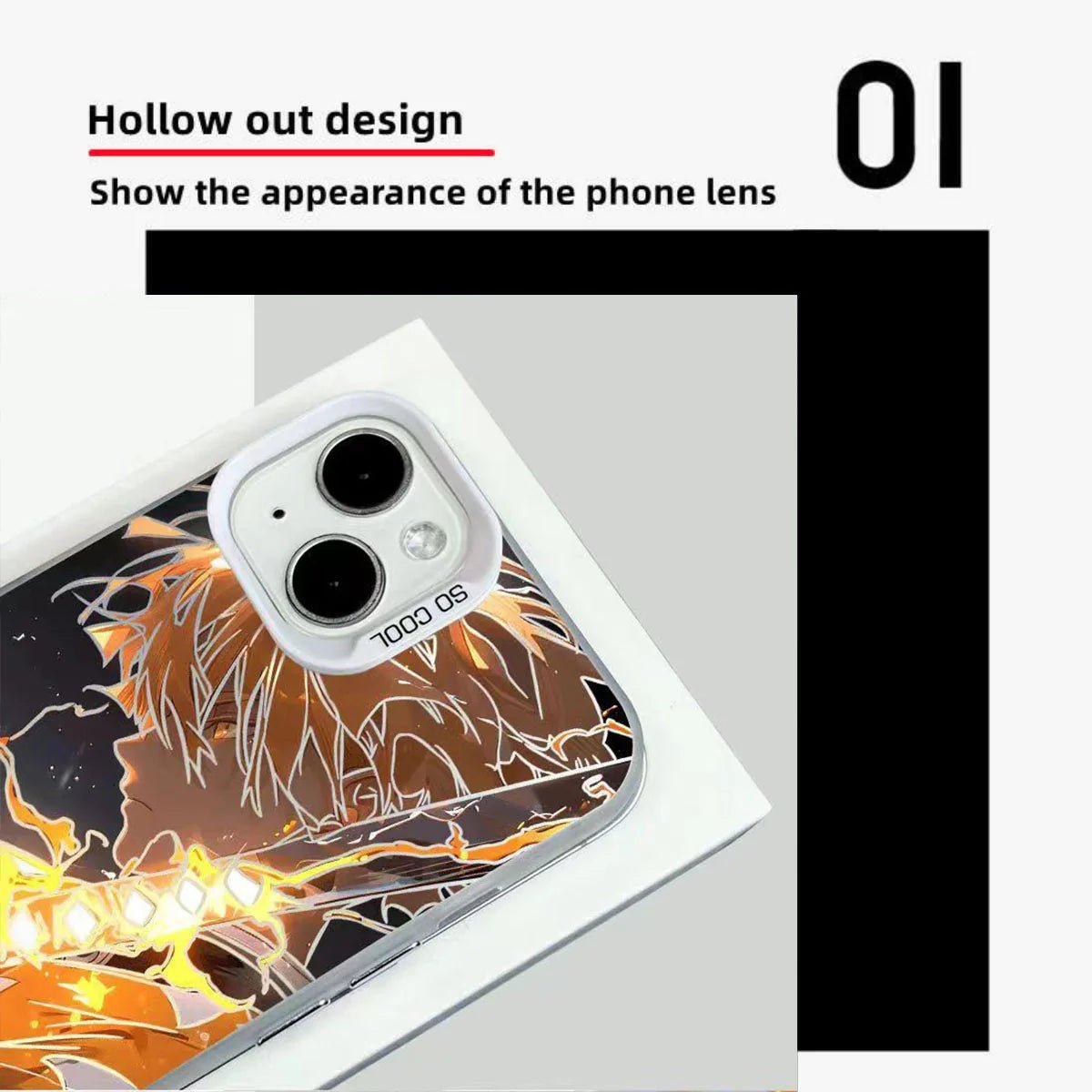 Agatsuma Zenitsu Painted Graffiti iPhone Case with Soft Edges, Hard Back & Drop Protection