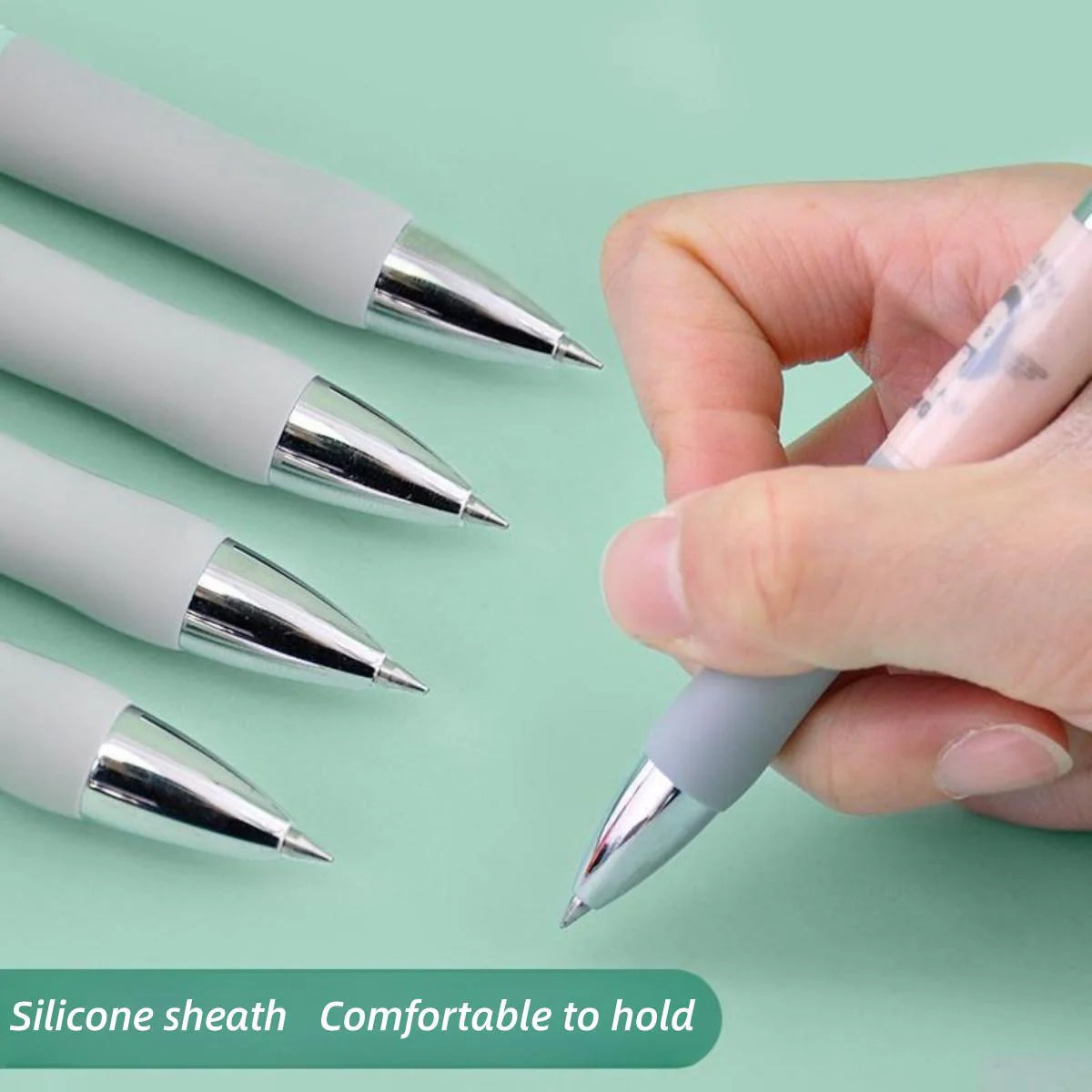 Tanjiro, Nezuko, Zenitsu & Inosuke Anime Stationery Set Gift Bag: Including Gel Pens, Pen Pouch, Notebook and Anime Poster