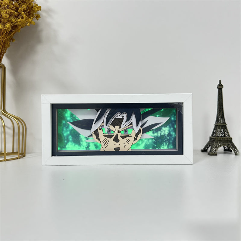 Anime theme RGB paper carving lamp, multi-color mode, remote control dimming