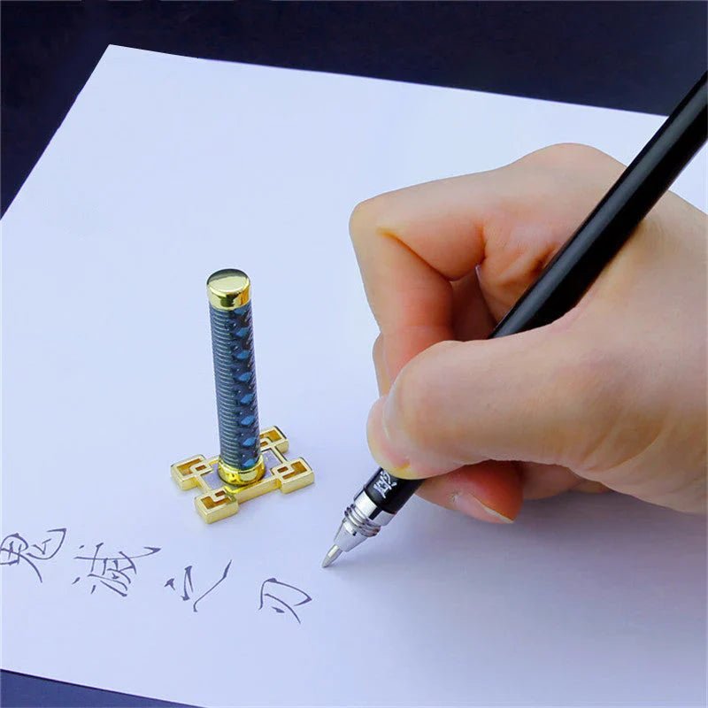 Kamado Tanjirou & Multi-Anime Characters Nichirin Sword - Shaped Zinc Alloy Pens