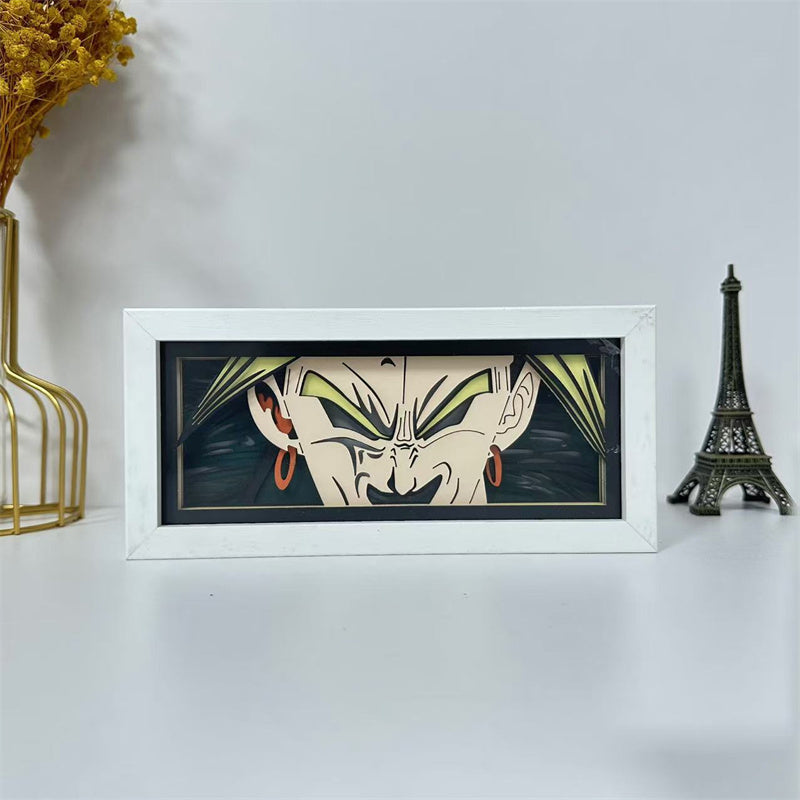 Anime theme RGB paper carving lamp, multi-color mode, remote control dimming