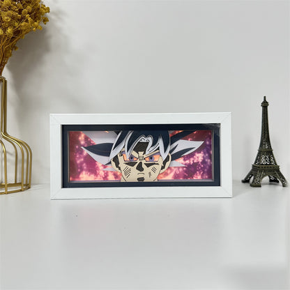 Anime theme RGB paper carving lamp, multi-color mode, remote control dimming