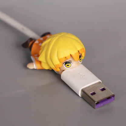 Tanjirou/Nezuko/Zenitsu/Inosuke & More Anime Character Modeling Charging Cable Protector