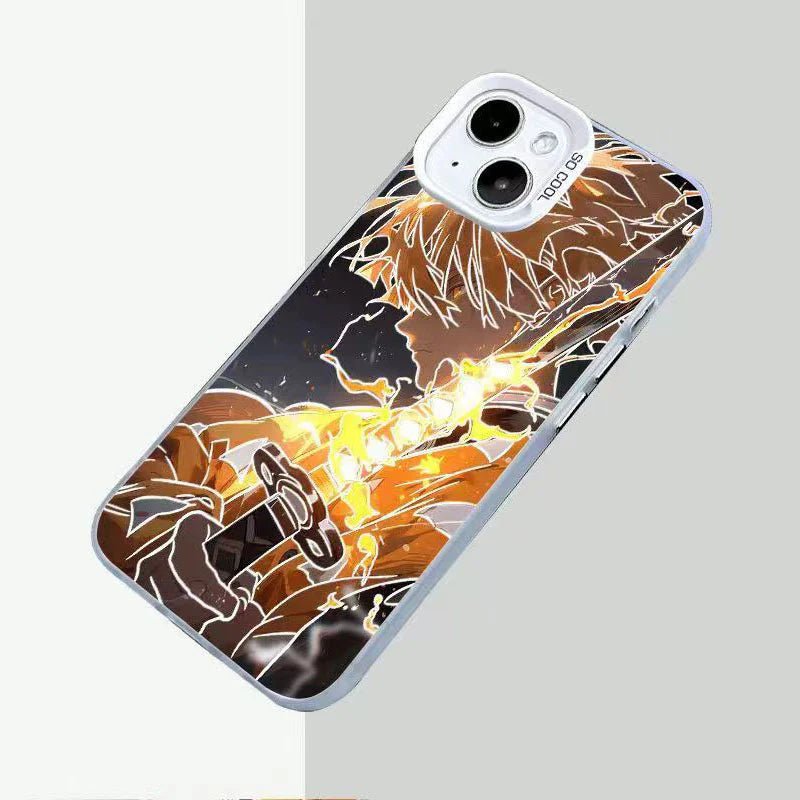 Agatsuma Zenitsu Painted Graffiti iPhone Case with Soft Edges, Hard Back & Drop Protection