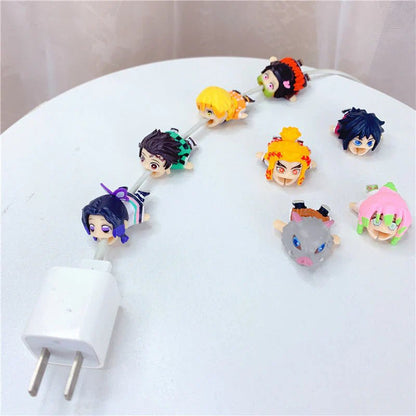 Tanjirou/Nezuko/Zenitsu/Inosuke & More Anime Character Modeling Charging Cable Protector